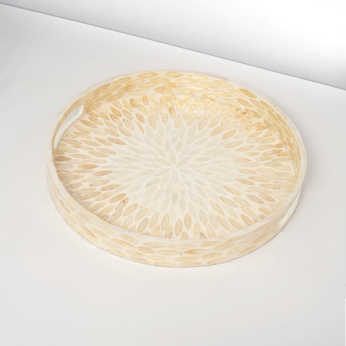 Round Mother of Pearl Tray - Design B