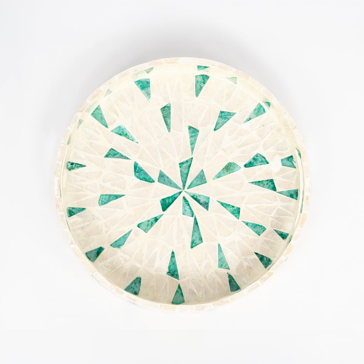 Round Mother of Pearl Tray - Design A