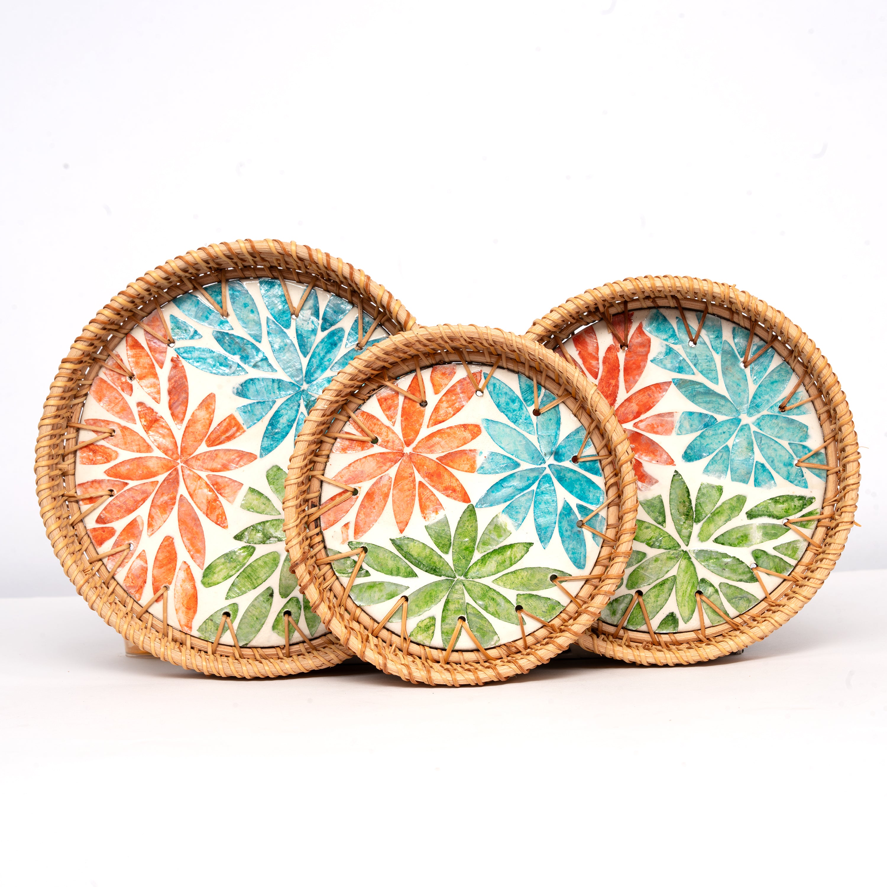 Round Serving Tray - Set of 3