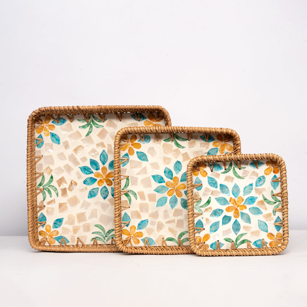 Square Serving Tray - Set of 3