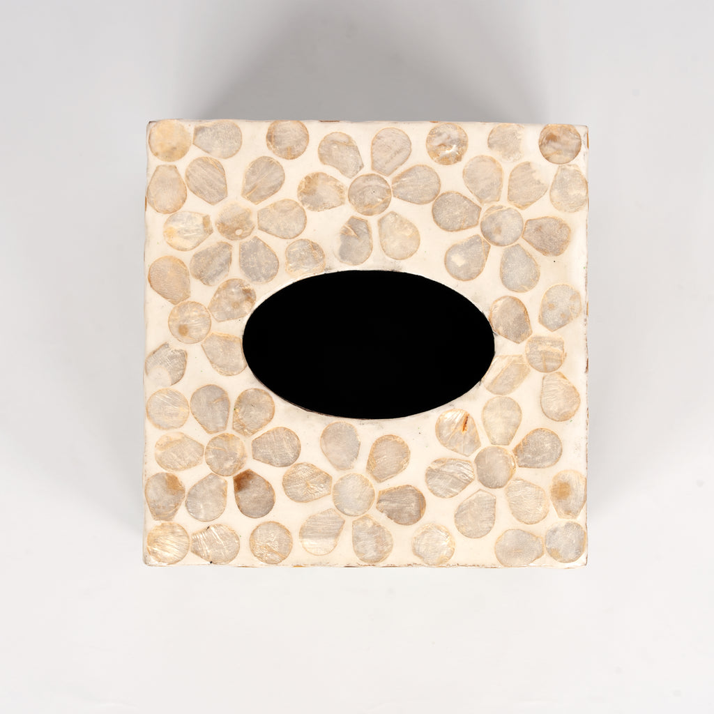 Mother of Pearl Tissue Holder - Design A